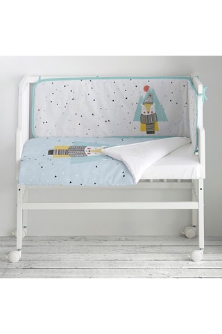 Minicuna de colecho de haya, nórdico y protector de cuna Polar Bear - Hasta 9 meses - 15 kg - Multicolor