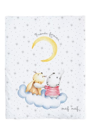 Minicuna de colecho de haya, nórdico y protector de cuna Rabbit Moon - Hasta 9 meses - 15 kg - Multicolor