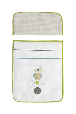 Minicuna y textil de cuna Eléphant - Desde recién nacido - 5 piezas - Verde