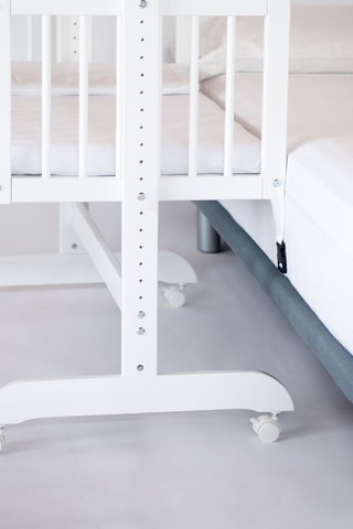 Minicuna de colecho y juego de cuna Nordic Bear - Desde recién nacido - 4 piezas - Blanco