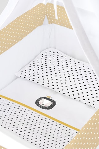 Minicuna y textil de cuna My Lion King - Desde recién nacido - 6 piezas - Negro