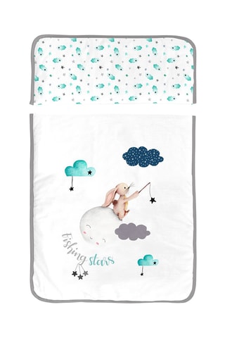 Minicuna de madera y juego de cuna - Hasta 8 meses - 5 piezas - Blanco