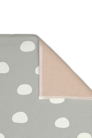 Alfombra Stones - 120 x 160 cm - Blanco y gris