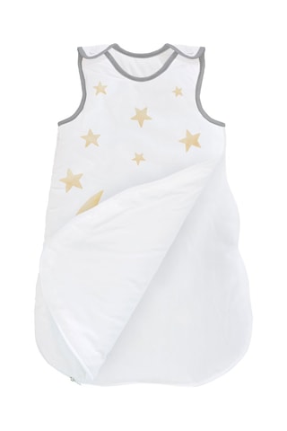 Saco de dormir Marlon Nights - 70 cm - Blanco y amarillo