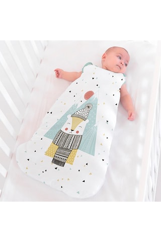 Saco de dormir - 70 cm - Blanco y multicolor