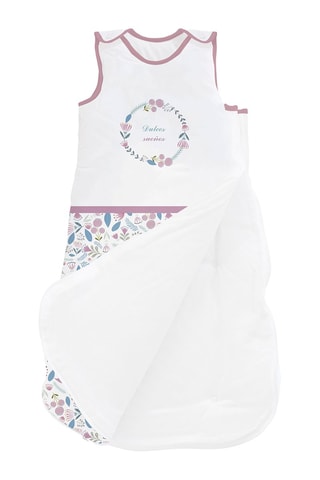 Saco de dormir Dulces Sueños - 90 cm - Blanco y azul