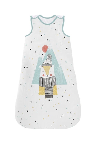 Saco de dormir - 90 cm - Blanco y multicolor