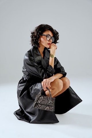 Sac à main Parma  - Gris foncé et noir