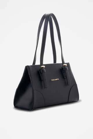 Sac porté épaule en cuir - Noir