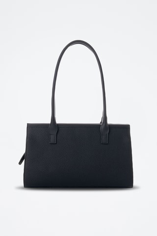 Sac porté épaule en cuir - Noir