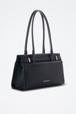 Sac porté épaule en cuir - Noir
