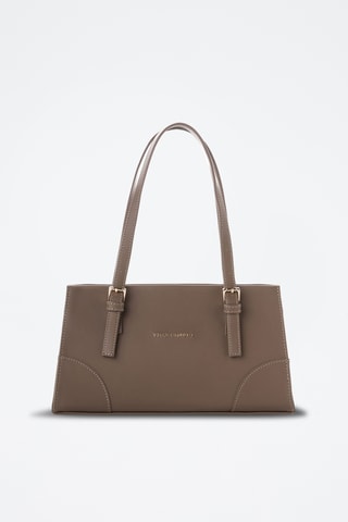 Sac porté épaule en cuir - Marron