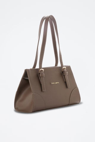 Sac porté épaule en cuir - Marron