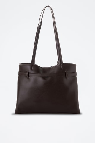 Sac porté épaule en cuir - Marron