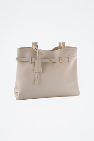 Sac porté épaule en cuir - Beige