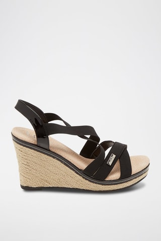 Sandalias de cuña Denvers - Negro