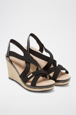 Sandalias de cuña Denvers - Negro