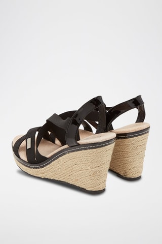 Sandalias de cuña Denvers - Negro