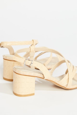 Sandalias de tacón Faustina - Crudo