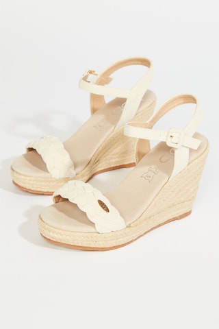 Sandalias de cuña Ferima - Beige