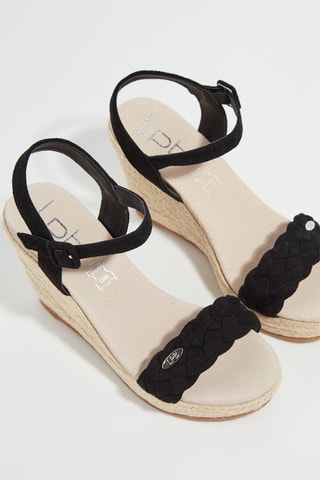 Sandalias de cuña Ferima - Negro