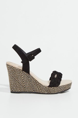 Sandalias de cuña Isabeau - Negro