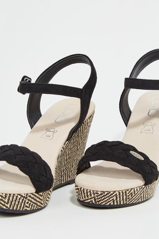 Sandalias de cuña Isabeau - Negro