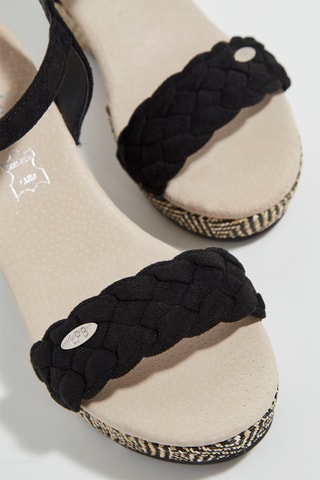 Sandalias de cuña Isabeau - Negro