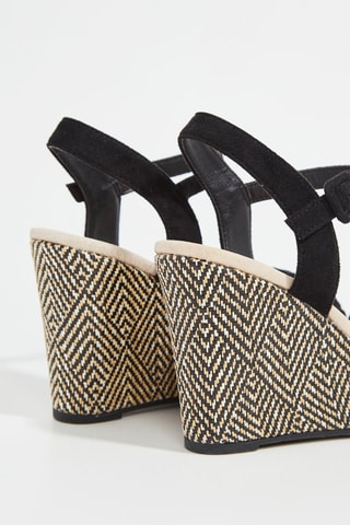 Sandalias de cuña Isabeau - Negro