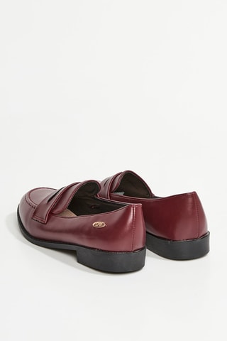 Mocasines con brillo Joselita - Burdeos