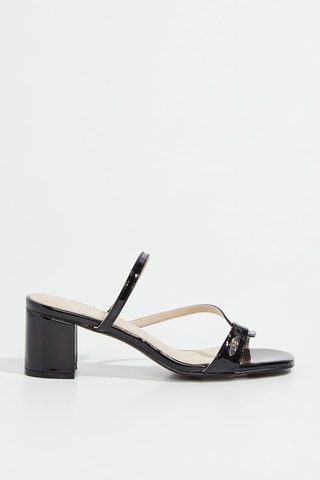 Gelakte Muiltjes met Hak Felixiane - Zwart