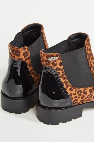 Botines Mirka - Negro y marrón