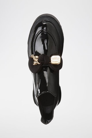 Botins Chelsea envernizados - Preto