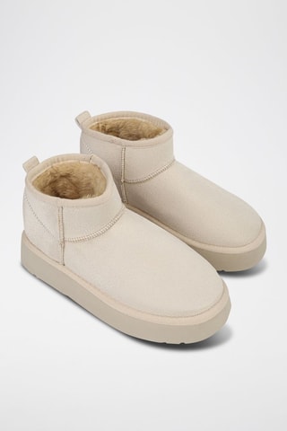 Botins forrados - Bege