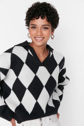 Camisola oversize - Preto