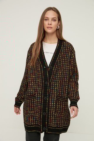 Cardigã - Azul-marinho