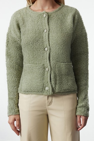 Casaco de malha - Verde-claro