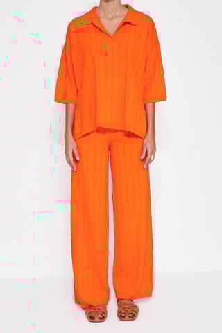 Camisola e calças de cintura subida - Laranja