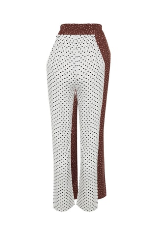 Calças wide legs - Castanho