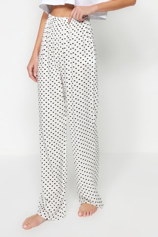 Calças wide legs - Castanho