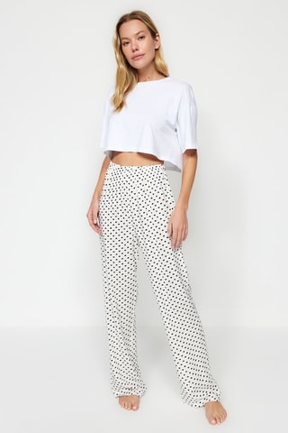 Calças wide legs - Castanho