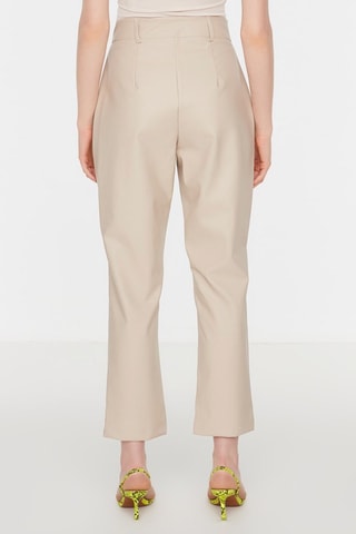 Calças corte cigarro 7/8 - Bege