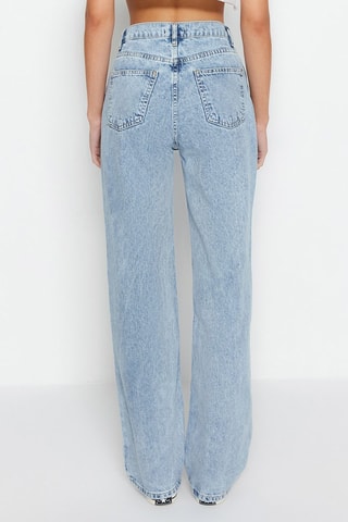 Calças de ganga direitas Azul-claro