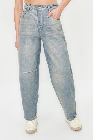 Calças de ganga wide legs - Azul