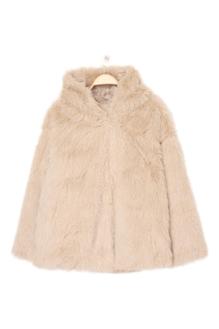 Sobretudo com capuz - Bege