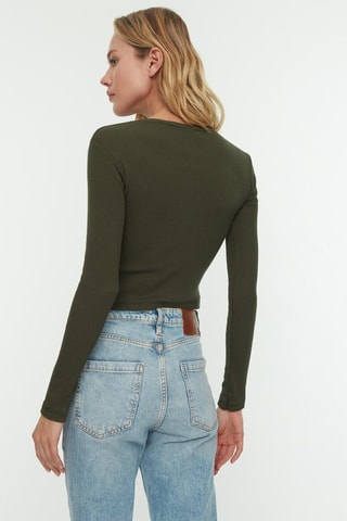 2 crop tops - Preto e caqui