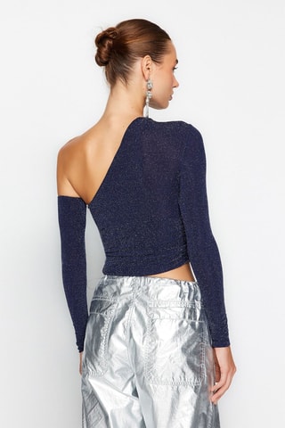 Crop top - Azul-marinho