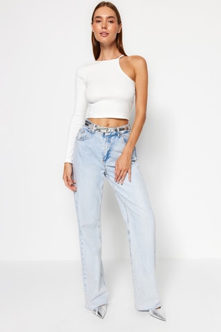 Top assimétrico Cru