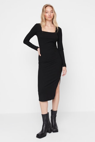 Vestido justo - Preto