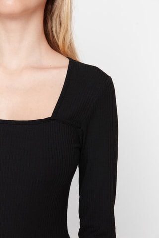 Vestido justo - Preto